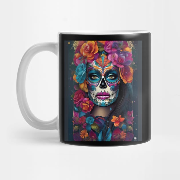 Dazzling Woman: Sugar Skull Makeup Art by ImaginativeInkPOD